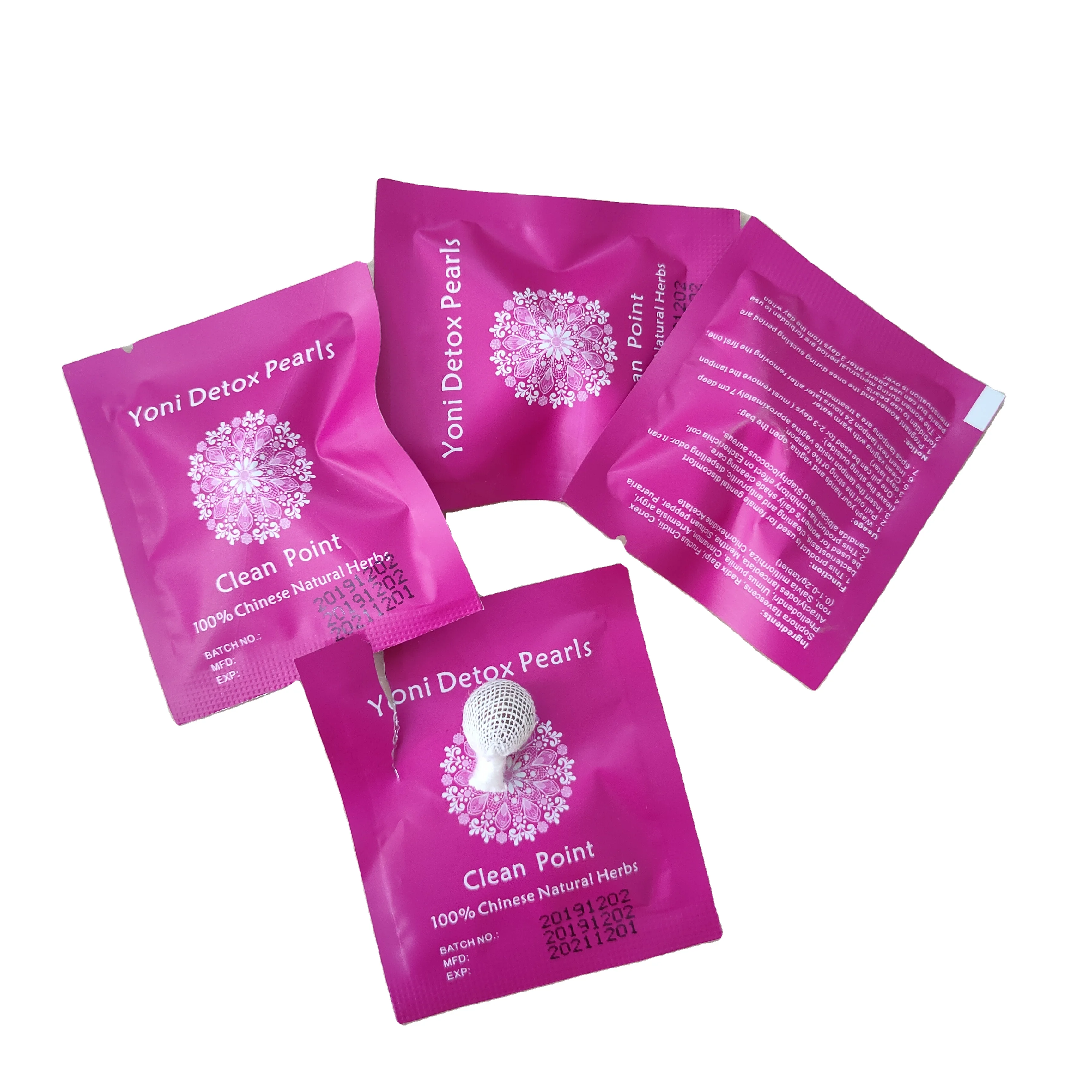Beautiful Life Clean Point Tampon 100% Natural Yoni Herbal Pearls Womb Detox Pearls Yoni Steam Pearls