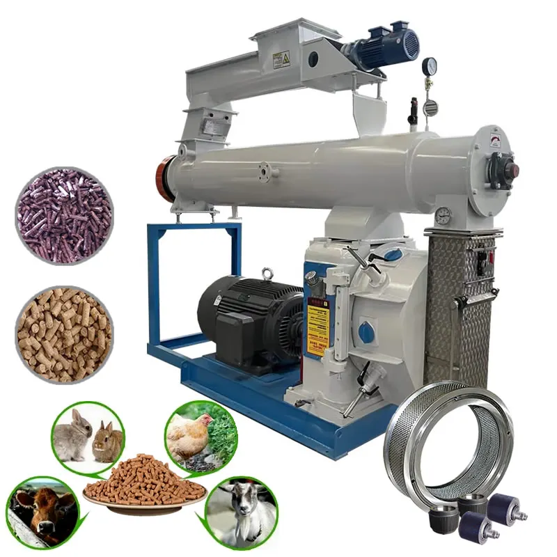 Automatic 6-8t/h cattle goat feed pellet mill poultry/livestock pellet feed production line