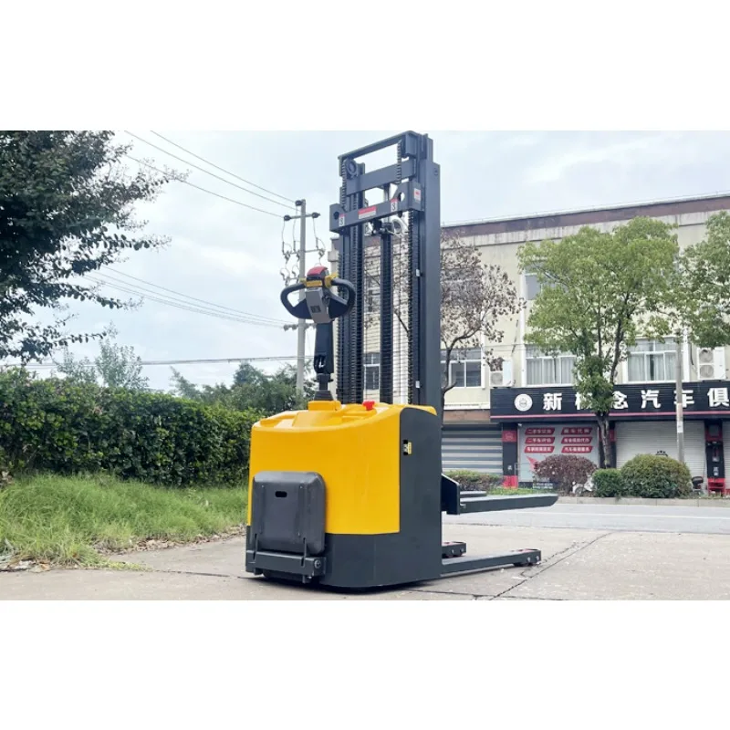 2 ton fully electric lifting hydraulic loading and unloading truck battery fixed forklift