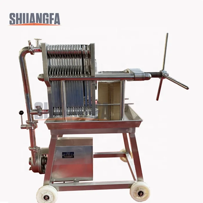 Best Price Stainless Steel Oil Filter Press Wine Machine CE Certificate