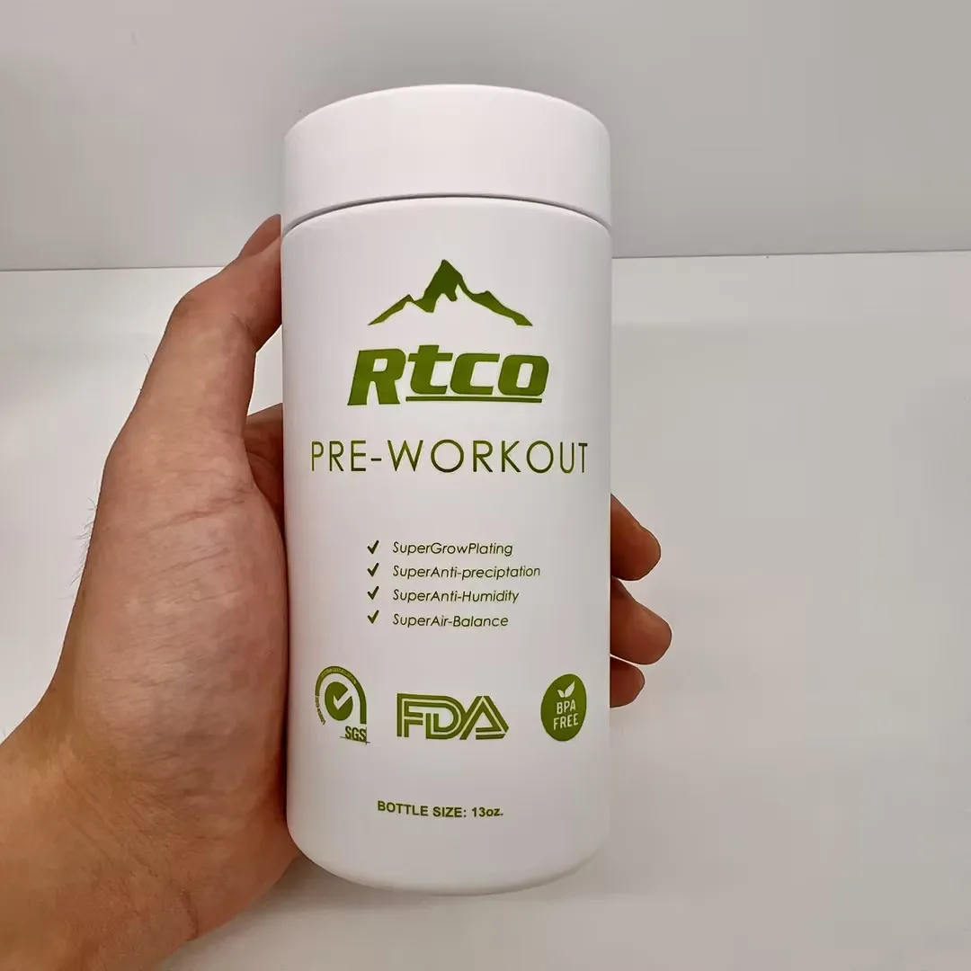 Soft Touch Protein Power Bottle With Cork Cap Food Grade Pharmaceutical Products Packaging