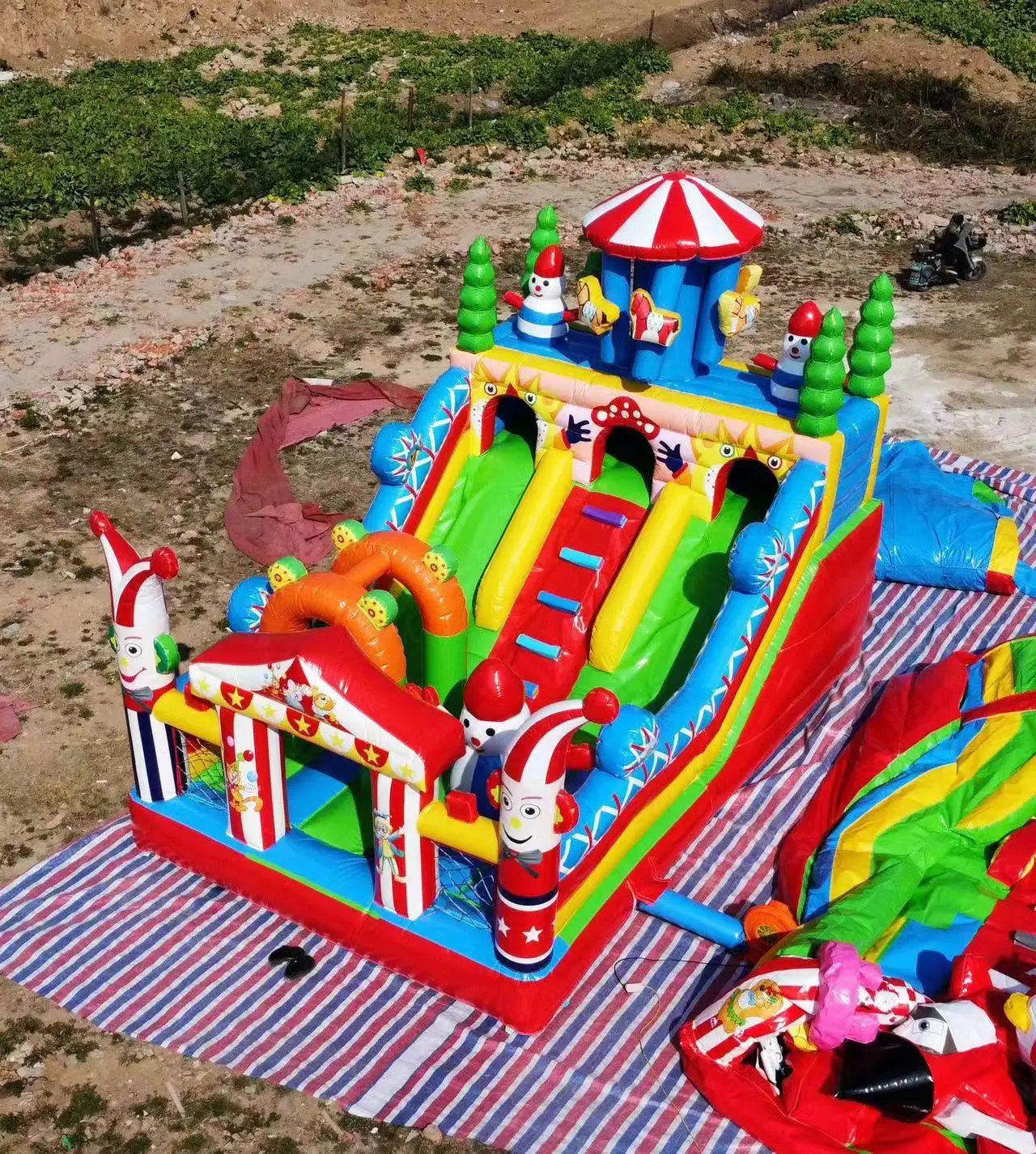 Jumping Castle for Kids Play House Commerical Castle Playground Inflatable Blow UP Bounce House with Custom Banner