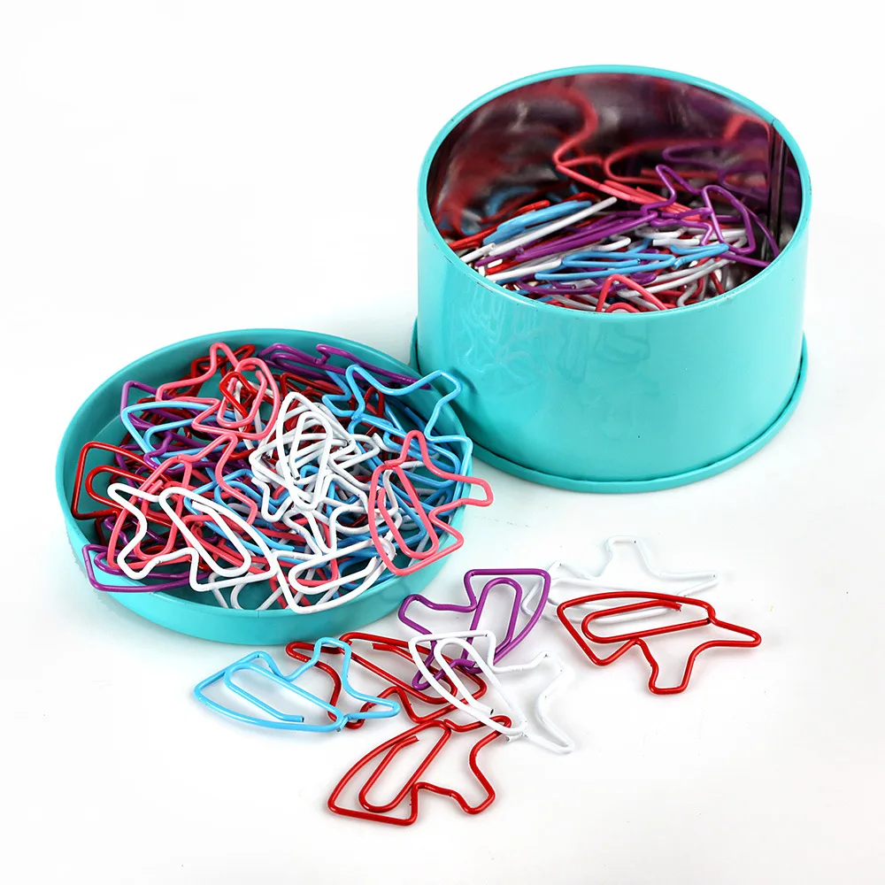 Fashion Design Wholesale School Metal Bookmark Planner Clips Custom Assorted Coated Unicorn Shape Paper Clip