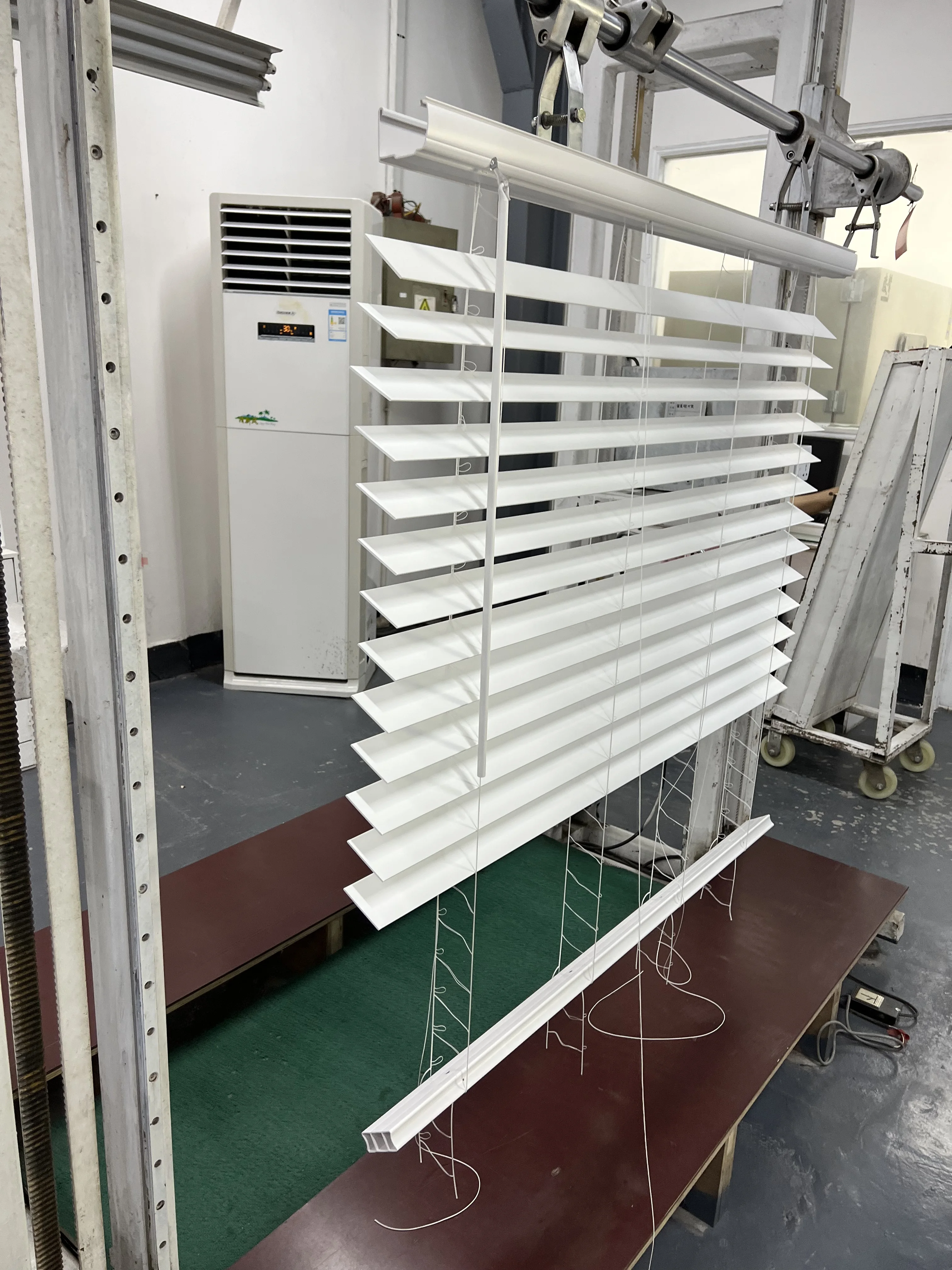 HDT Modern 2-Inch PVC Venetian Blinds for Windows Vertical Opening Style Plastic Shutters for Hotels also named fauxwood blinds