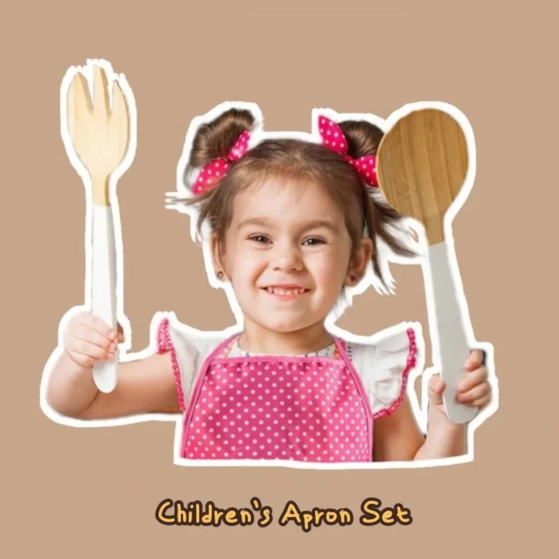 S126 Hot Selling Baking Set For Boys and Girls 11 pcs cake decorating Kids Apron Chef Hat Cooking Kids Baking Kit toys