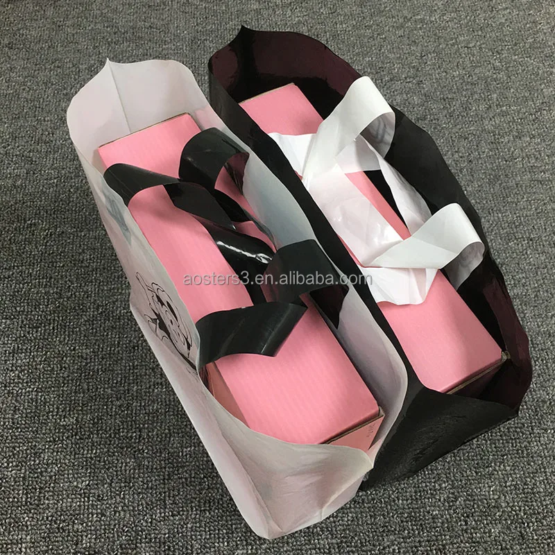 Wholesale clothing store bag hand carry gift bag clothes packaging plastic portable shopping bag