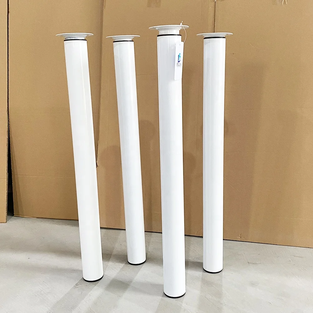 Metal Adjustable Table Legs Black White Color Furniture Feet for Dining Coffee Side Table Telescopic Adjustable Table Legs