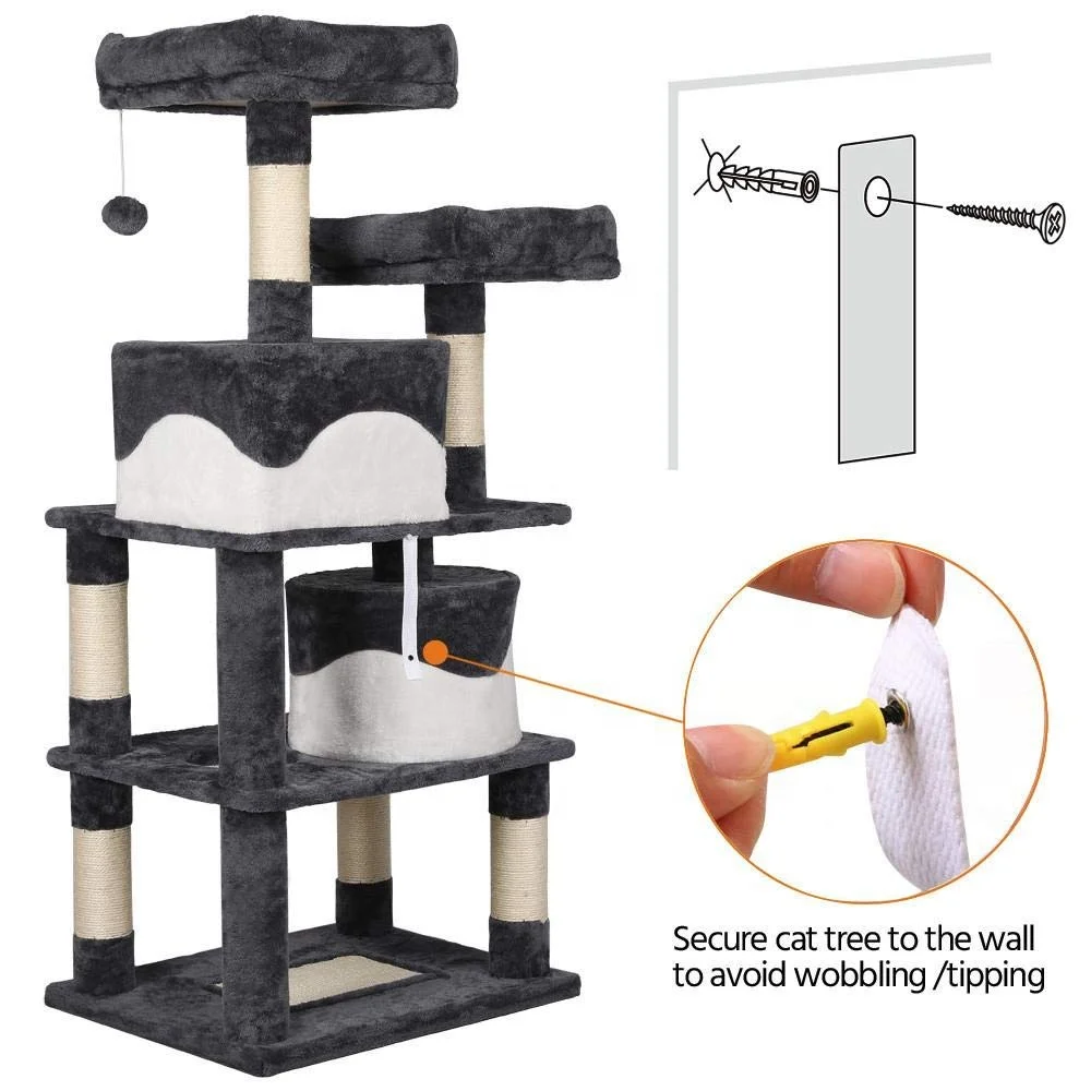 China Customized Grey Big Size Cat Scratcher for Cute Cats