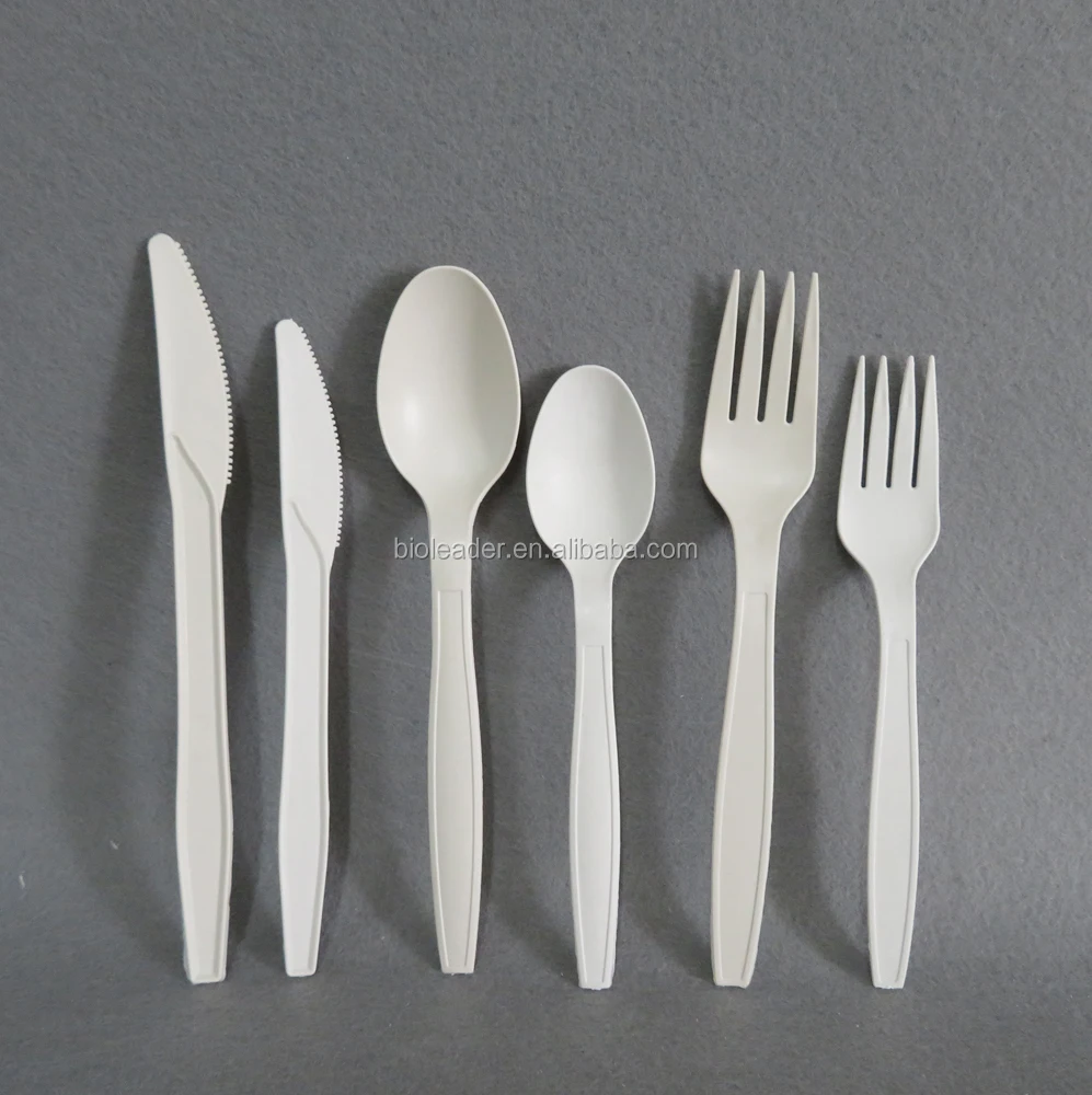 Wholesale Compostable Cutlery Sets Heavy Duty Fork Spoon And Knife