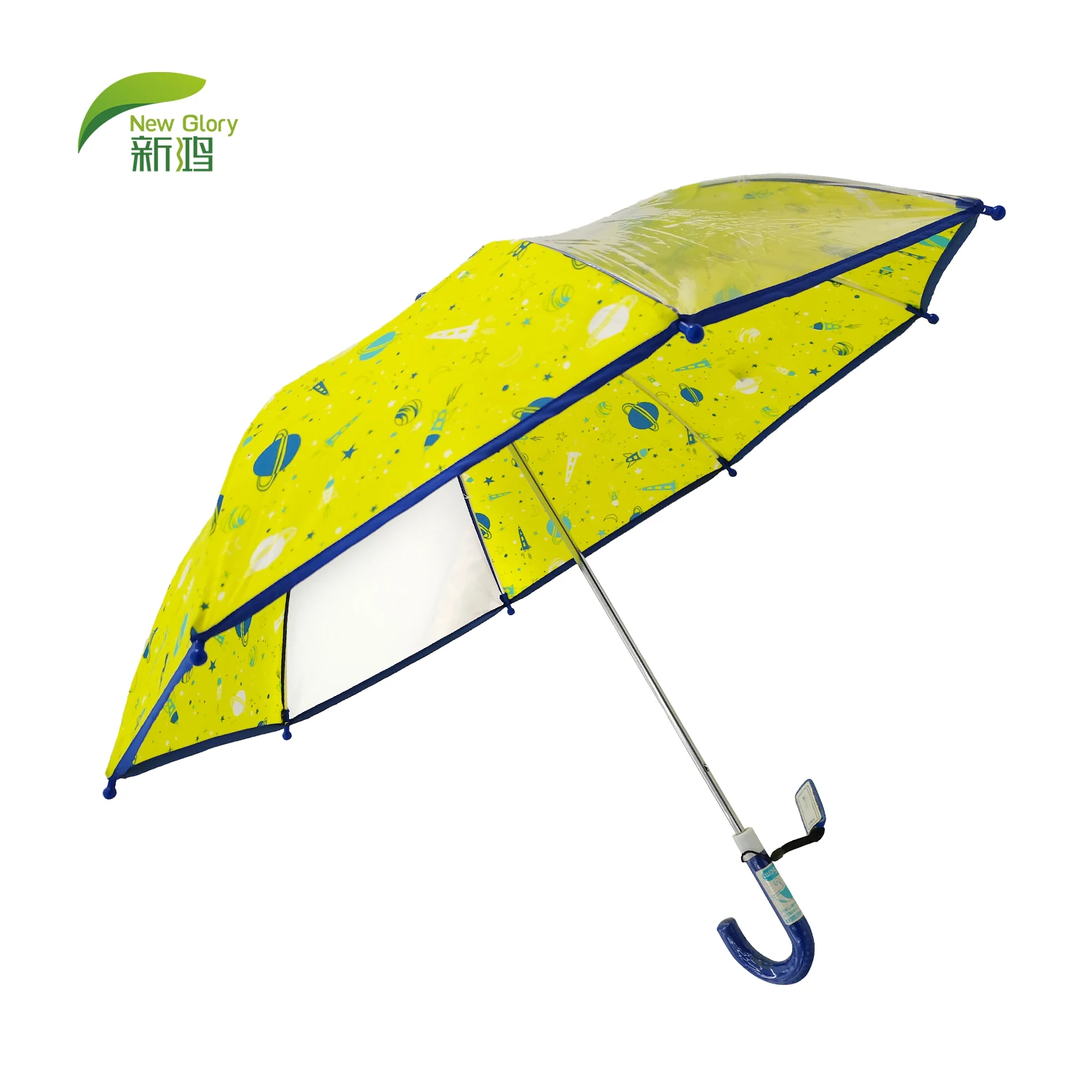 Rain Umbrella Transparent Hot Sale Popular Kids Customized Available for Children Patio Manual Welcom OEM with Poe Windows