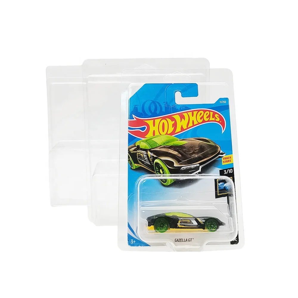 Custom Plastic Hot Wheels Carded Cars Clamshell Protection Display Case