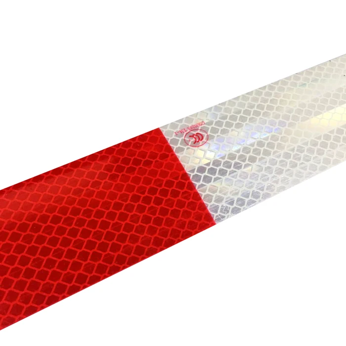HCSP High Visibility PC/acrylic Red White Dot-c2 Reflective Safety Conspicuity Tape Reflector Stickers For Trailers Truck