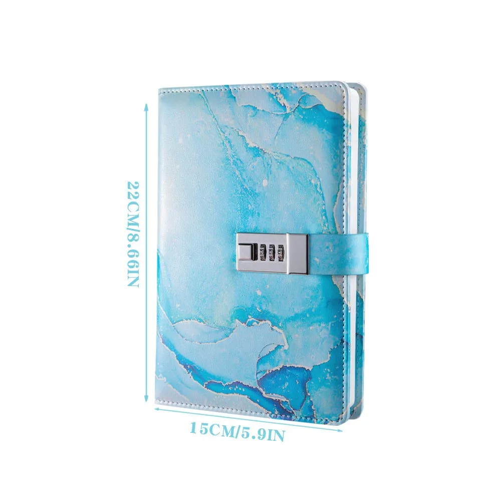For A5 Fashion Password Book with lock diary Creative ledger Student Notepad Stationery notebook