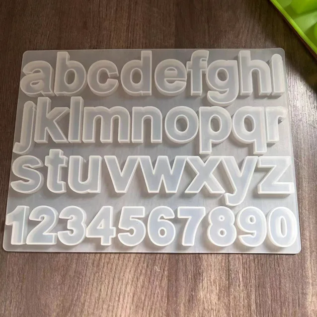 26 alphanumeric silica gel Chocolate Mold manual ice lattice glue dropping accessories mold biscuit mold