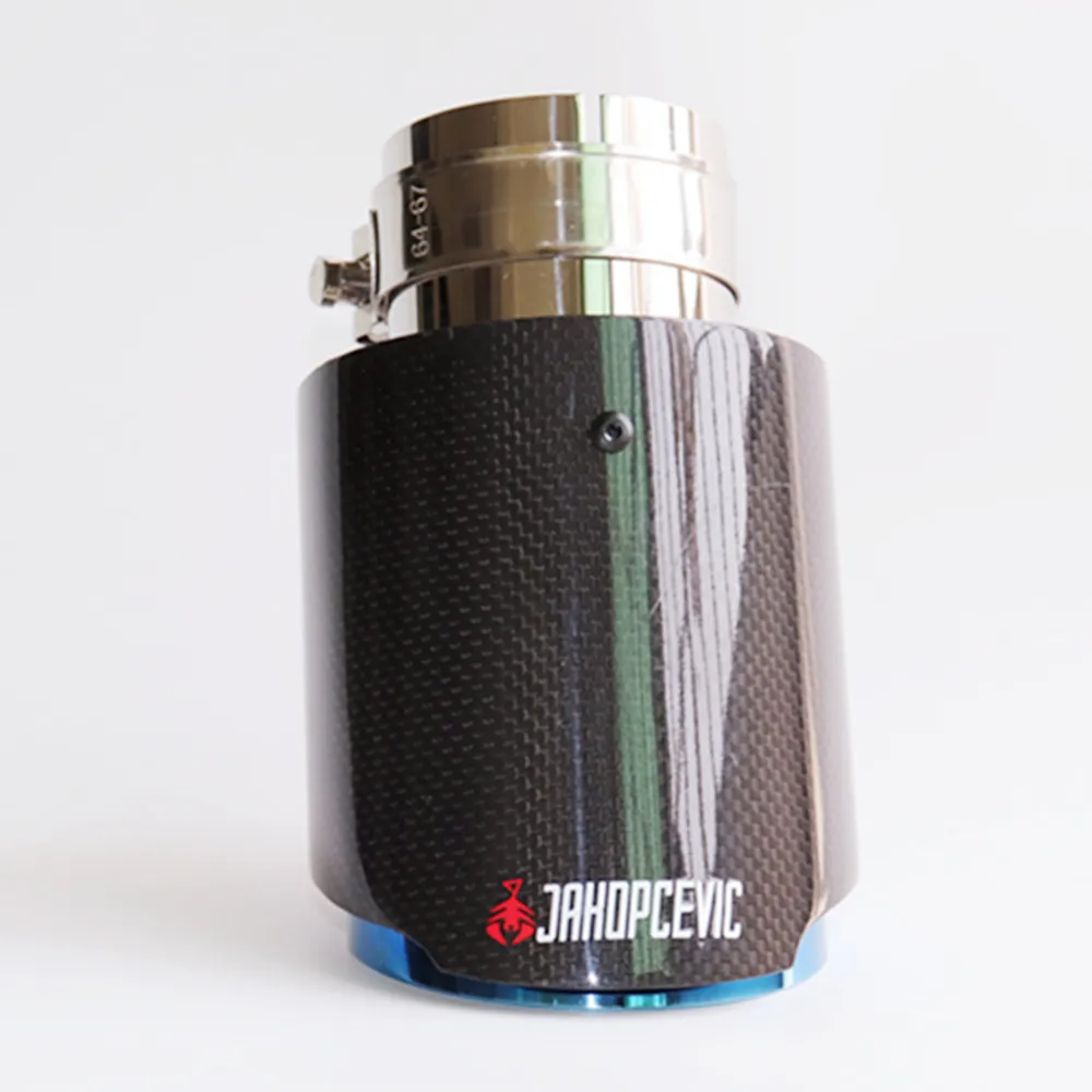 New style Universal Carbon Fiber Car Exhaust Tip for Akrapovic