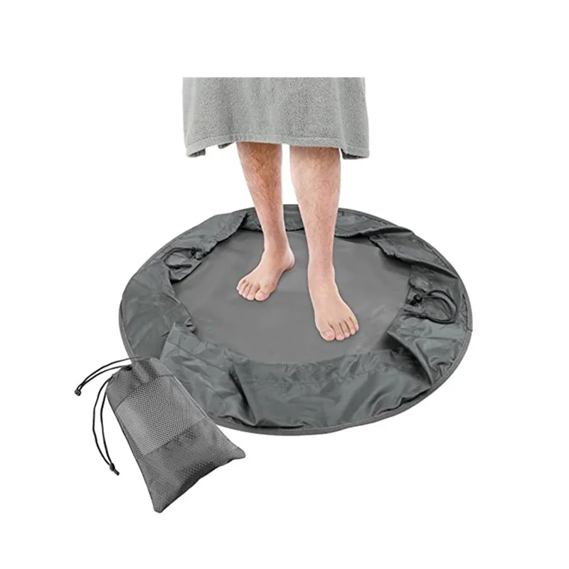 Пончо для серфинга Халат с капюшоном гидрокостюм пеленальный коврик и сумка водонепроницаемая плавания