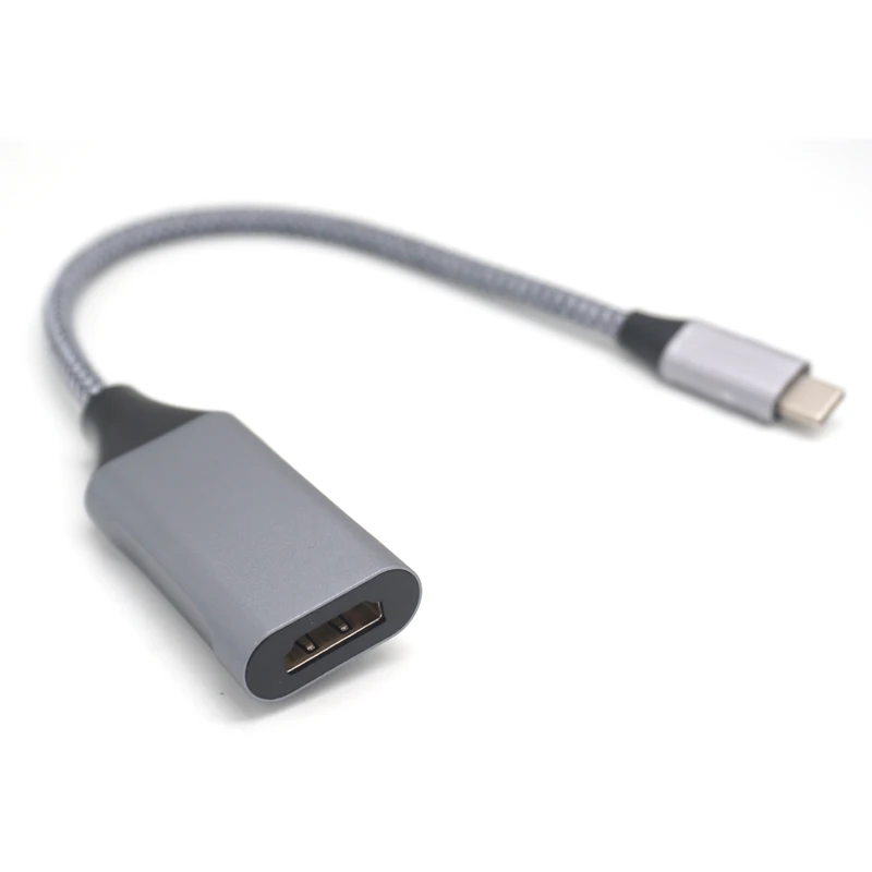 Portable Tpye-C to HD-MI Short Cable Adapter For HDTV Display Docking Station 4K 60hz Dock Converter Laptop