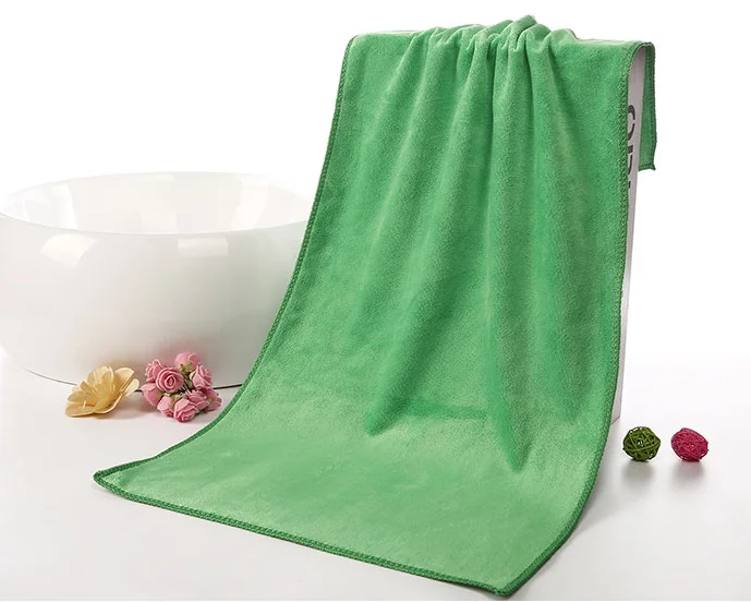 Hand Face Wash Towel Drying Towels High Quality Microfiber Logo Embossed Microfiber Adult Rectangle Knitted Solid Color