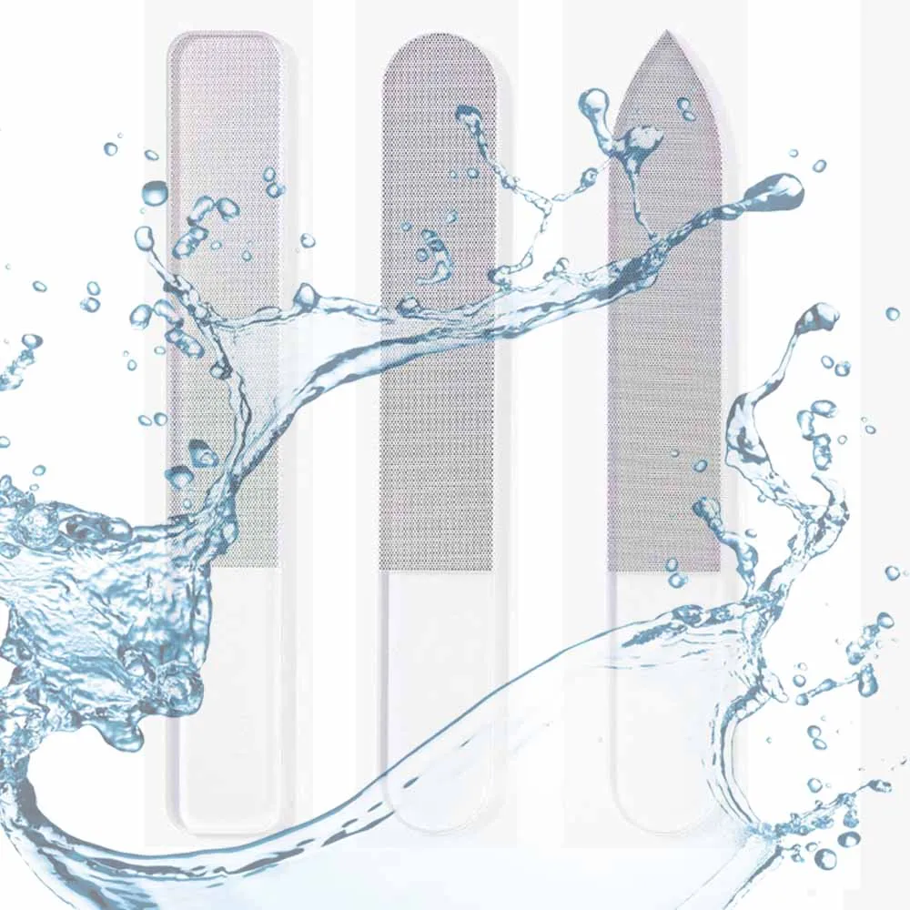 Custom Logo  Nail Buffer for Natual Nail Shine and nano glass nail file with case