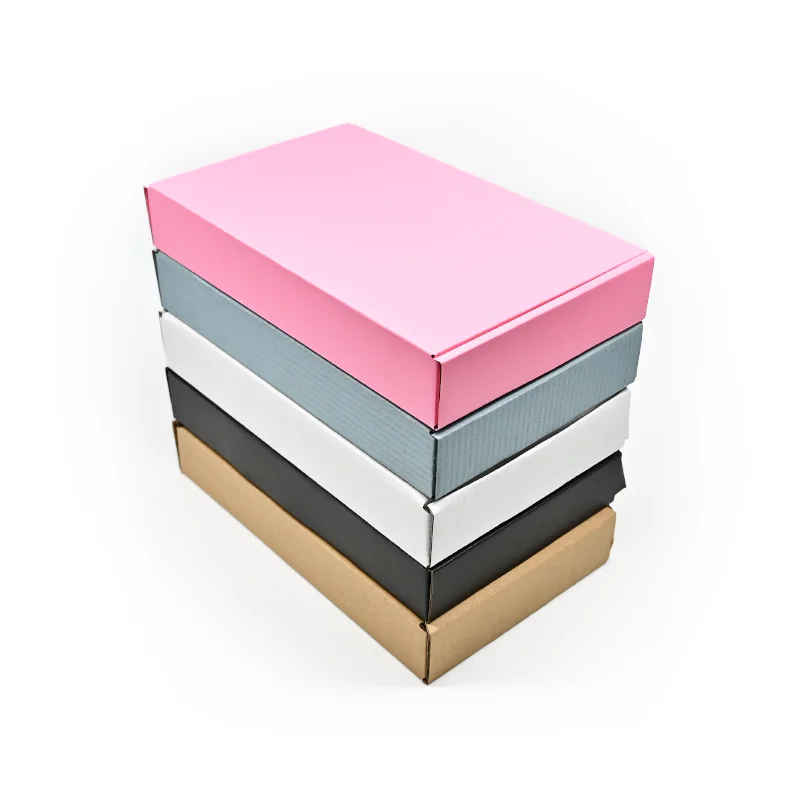 Customizable Logo Aircraft Box Kraft Paper with Cardboard Corrugated Material for Perfume Candle Cosmetic Clothes Wig Display