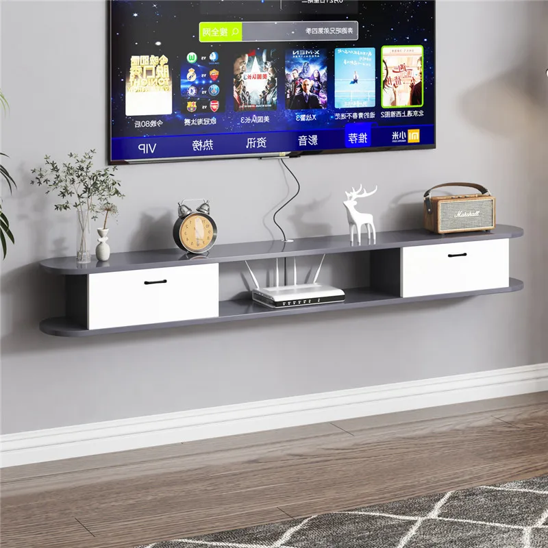Simple modern home hanging hanging cabinet bedroom wall cabinet shelf wall mounted TV cabinet