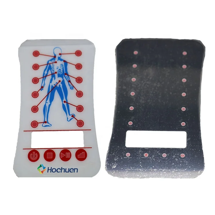 Custom Printed Waterproof Decal Printing Clear Matte Adhesive Label PET Plastic Embossed Sticker for Electronics Medical Part