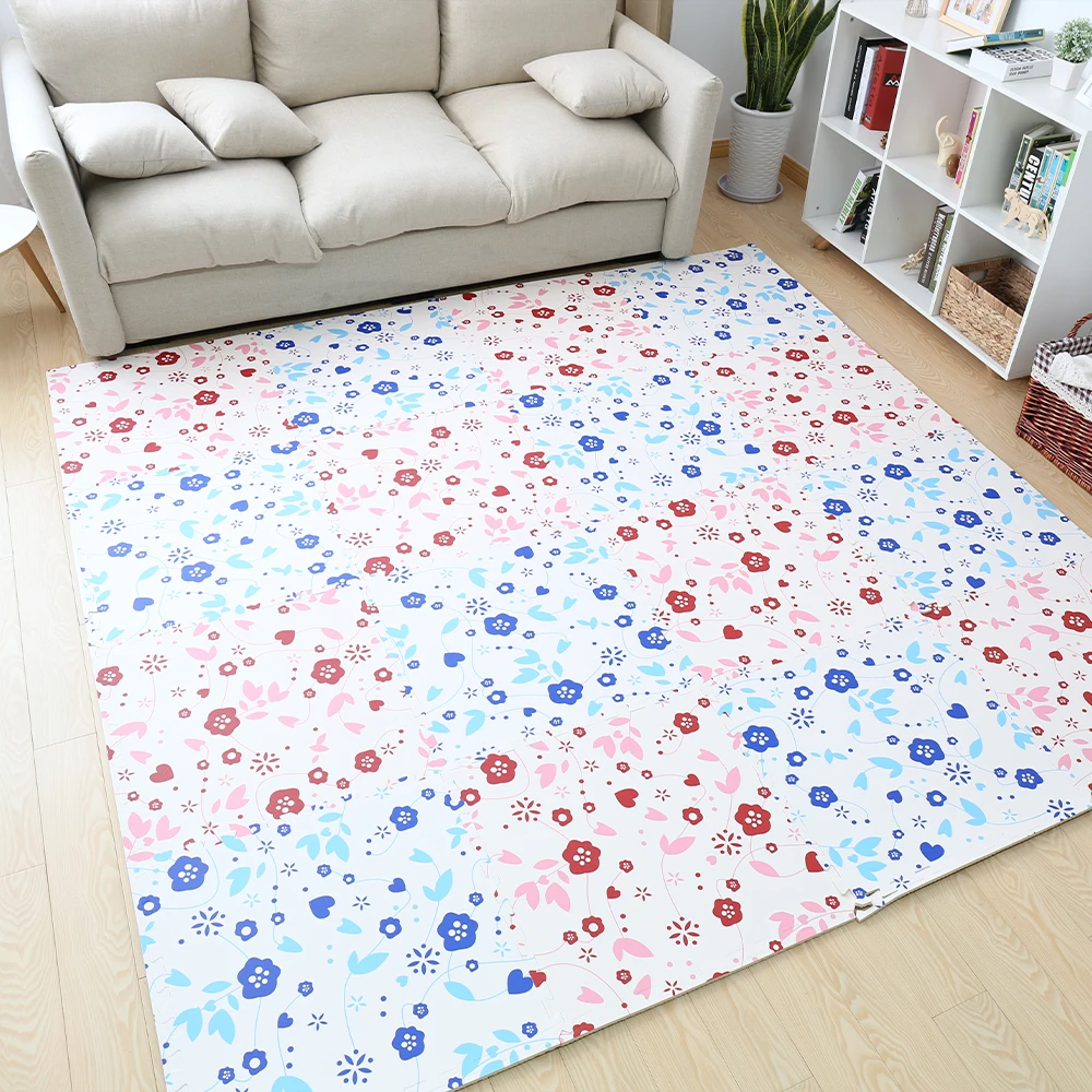 30cm 60cm thickness 1.2cm waterproof baby play floor tatami eva foam Color printed puzzle mat for kids soft eva