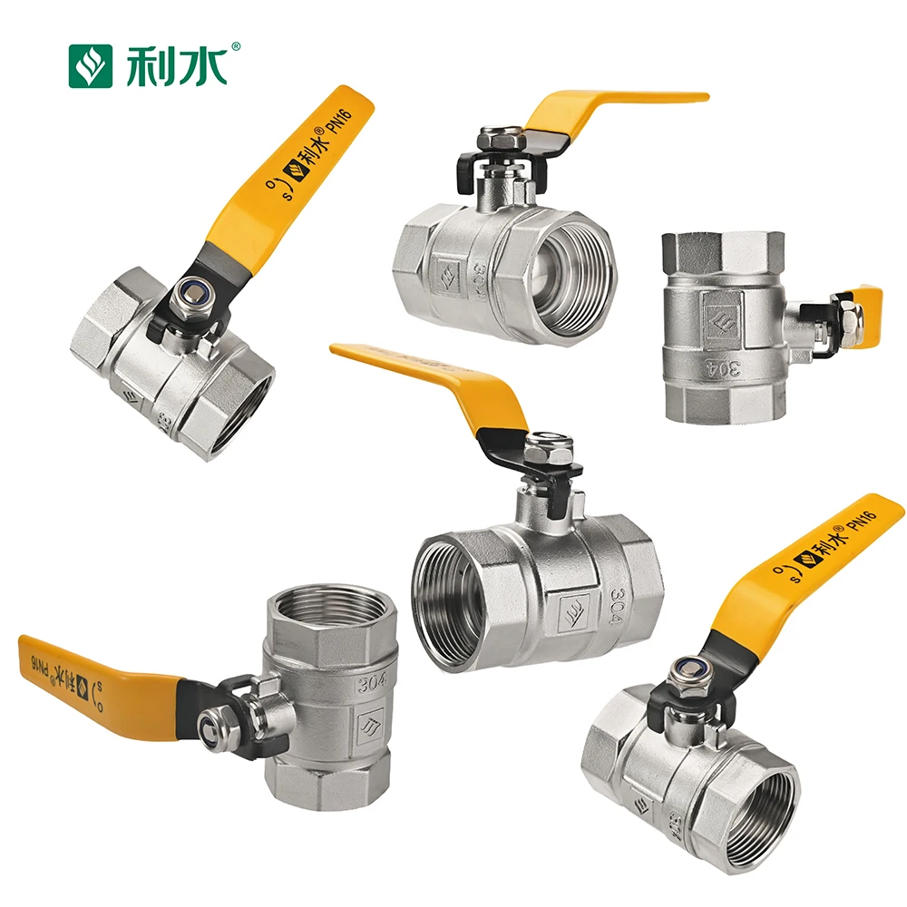LISHUI ISO9001 approved blow-out proof stem ASME 2pc 2 pieces body Stainless steel ball valve for pipelines