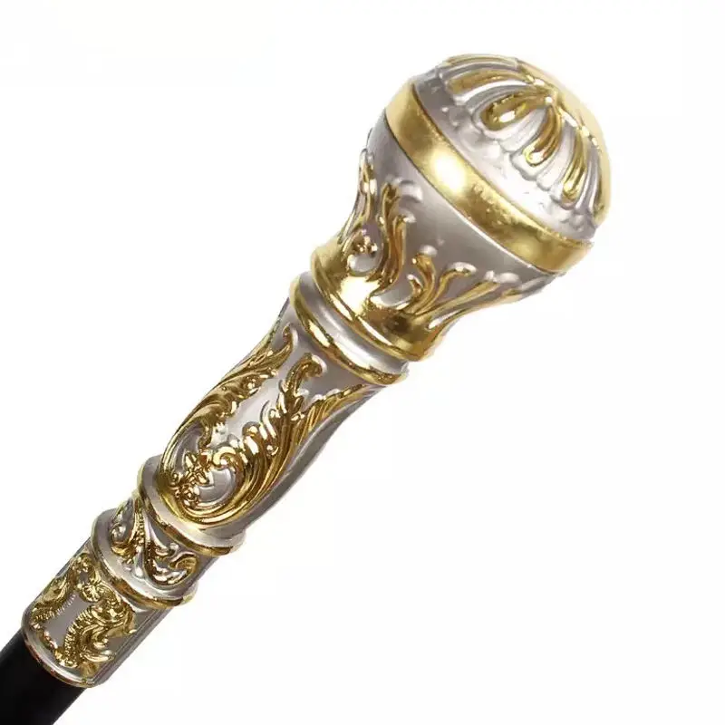 Indoor Elder Chinese Totem Mahogany Carving Walking Stick Multi-function Wooden Alpenstocks Wooden Walking Stick Elderly Cane