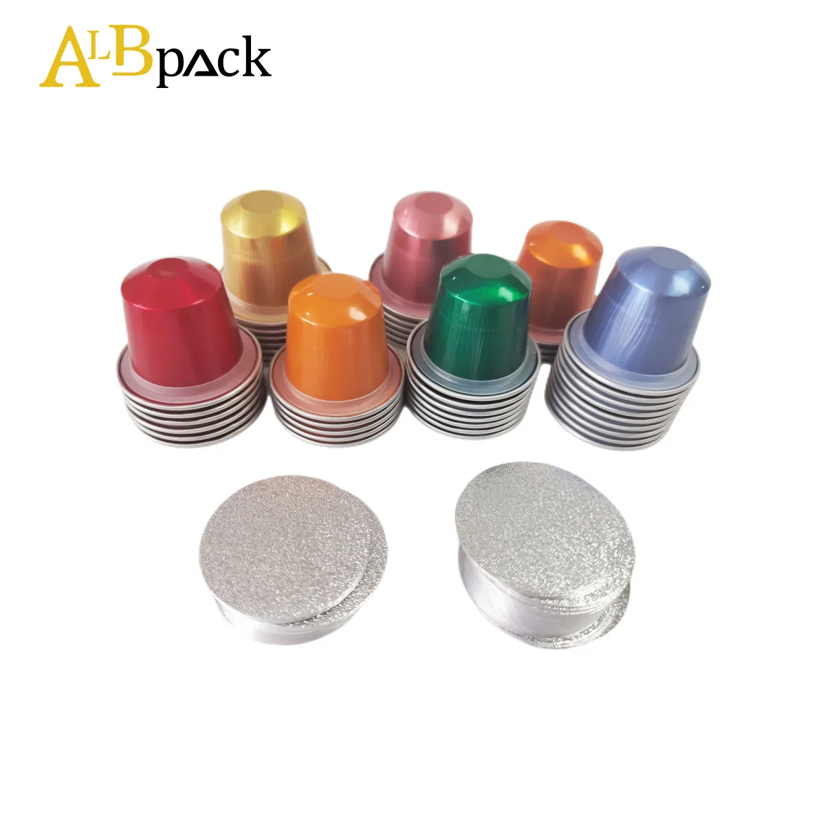 Wholesale Private Brands Empty Coffee Capsule Disposable Capsules Coffee Aluminium Foil Coffee Capsules With Lid