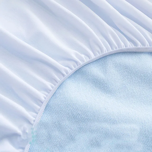 
Hypoallergenic Cooling Bamboo Waterproof Mattress Pad Protector With Fitted Skirt 