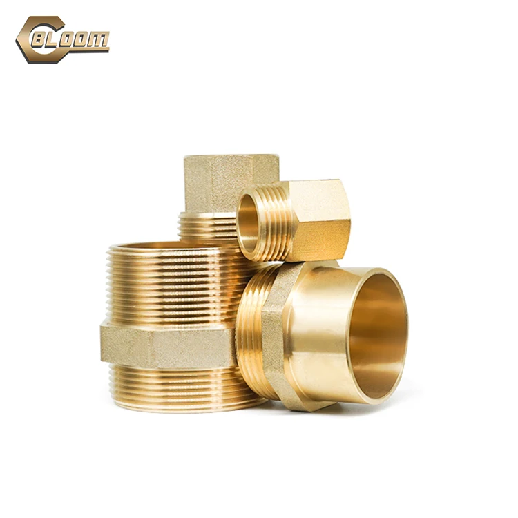 
Wholesale Brass Connector Fitting Brass Water Meter Fittings Brass Pipe Fitting 