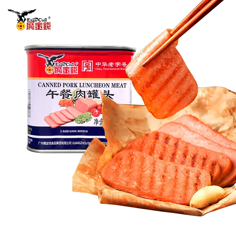 Easy Open canned-pork-luncheon-meat High Protein canned meat luncheon Canned Food supplier canned meats