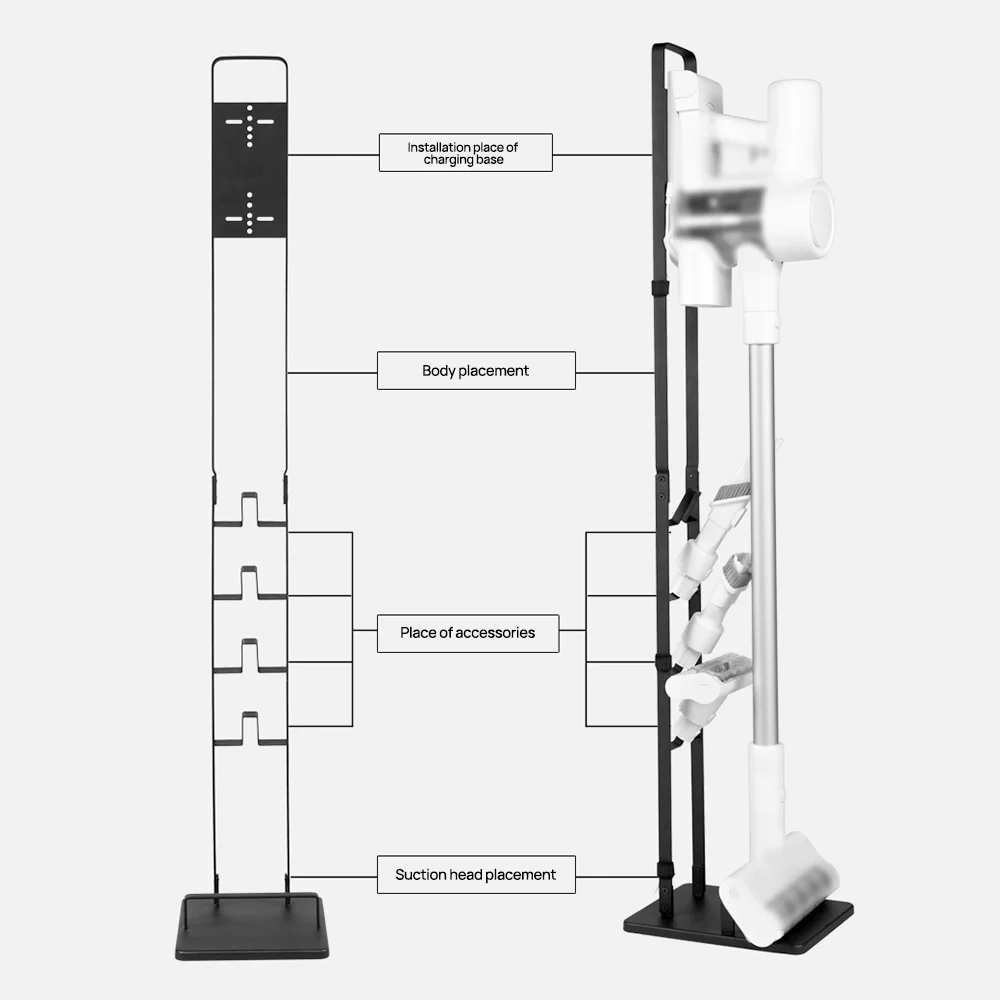 Universal Replace Part Stable Metal Stand Holder Accessories for Dysons V7 V8 V10 V11 & Xiaomis Dreame Cordless Vacuum Cleaner