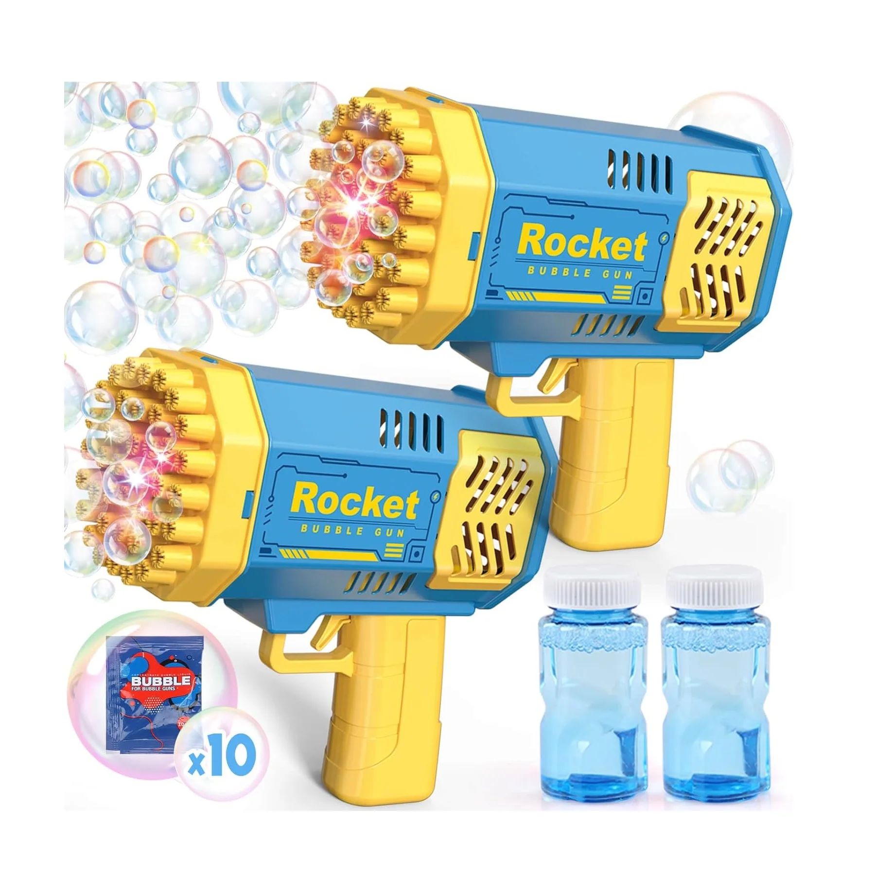Bubble Blaster Gun,Rocket Bubble Machine Blower,Birthday Gift for Boys Kids,Bubble Maker Toys for Party Wedding