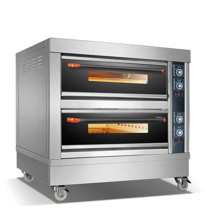 3 Deck 6 Trays Bread Oven Industrial Bakery Bread Pizza Biscuit Baking Oven for Sale