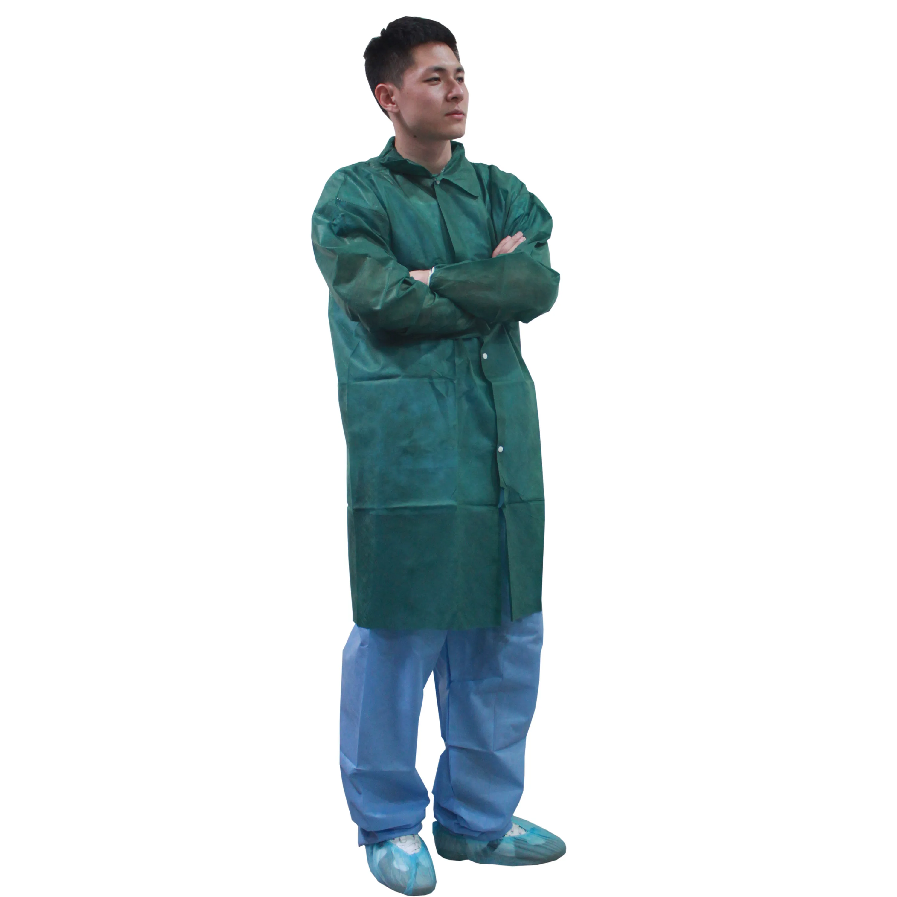 Disposable lab coat nonwoven working coat cheap price