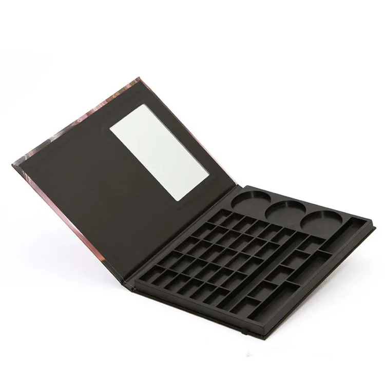 Cardboard eyeshadow palette cheap 10 colors plastic eyeshadow case magnetic palete packaging