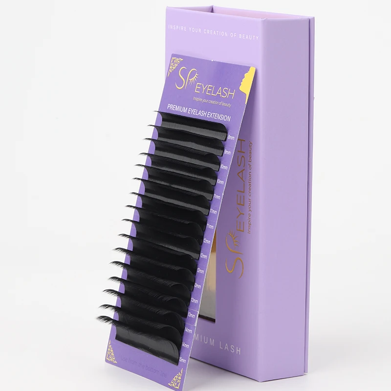 Full stock 0.10 0.12 0.15 0.18 0.20mm classic individual eyelash extensions