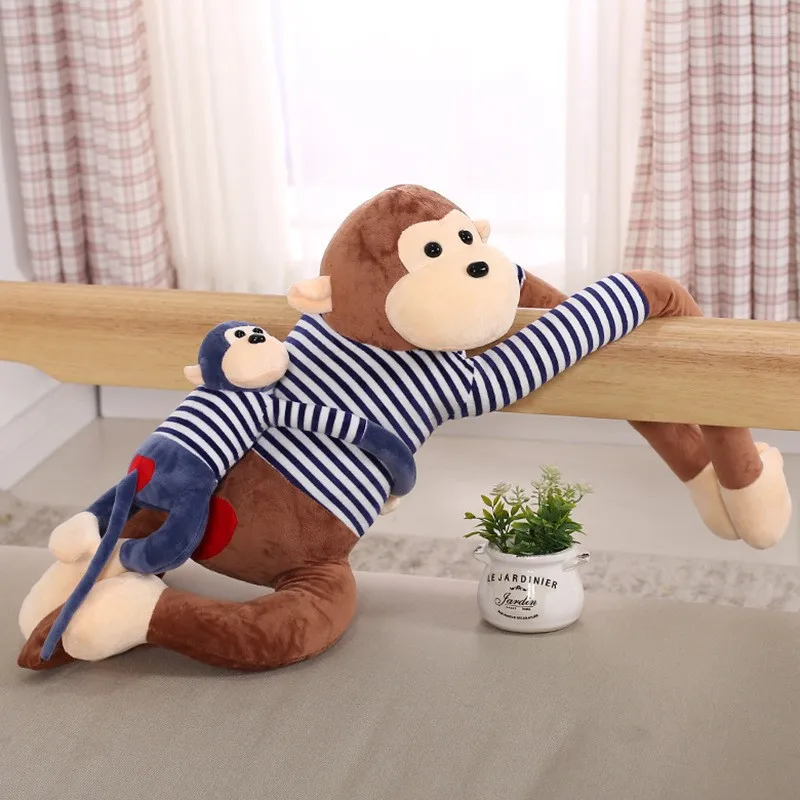Kawaii Long Arms Monkey Plush Toy Newborn Toy Animal Monkey Stuffed Plush Toy for Baby Gifts