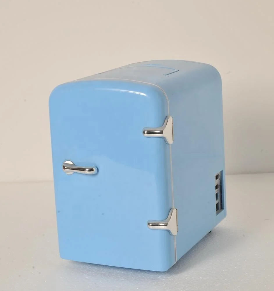 Мини-холодильник в ретро-стиле для автомобиля и домашнего использования с USB-разъемом 4