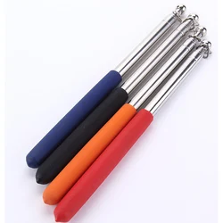 telescopic Hand flag poles for tourist guide Retractable Flagpole with Rubber Handle