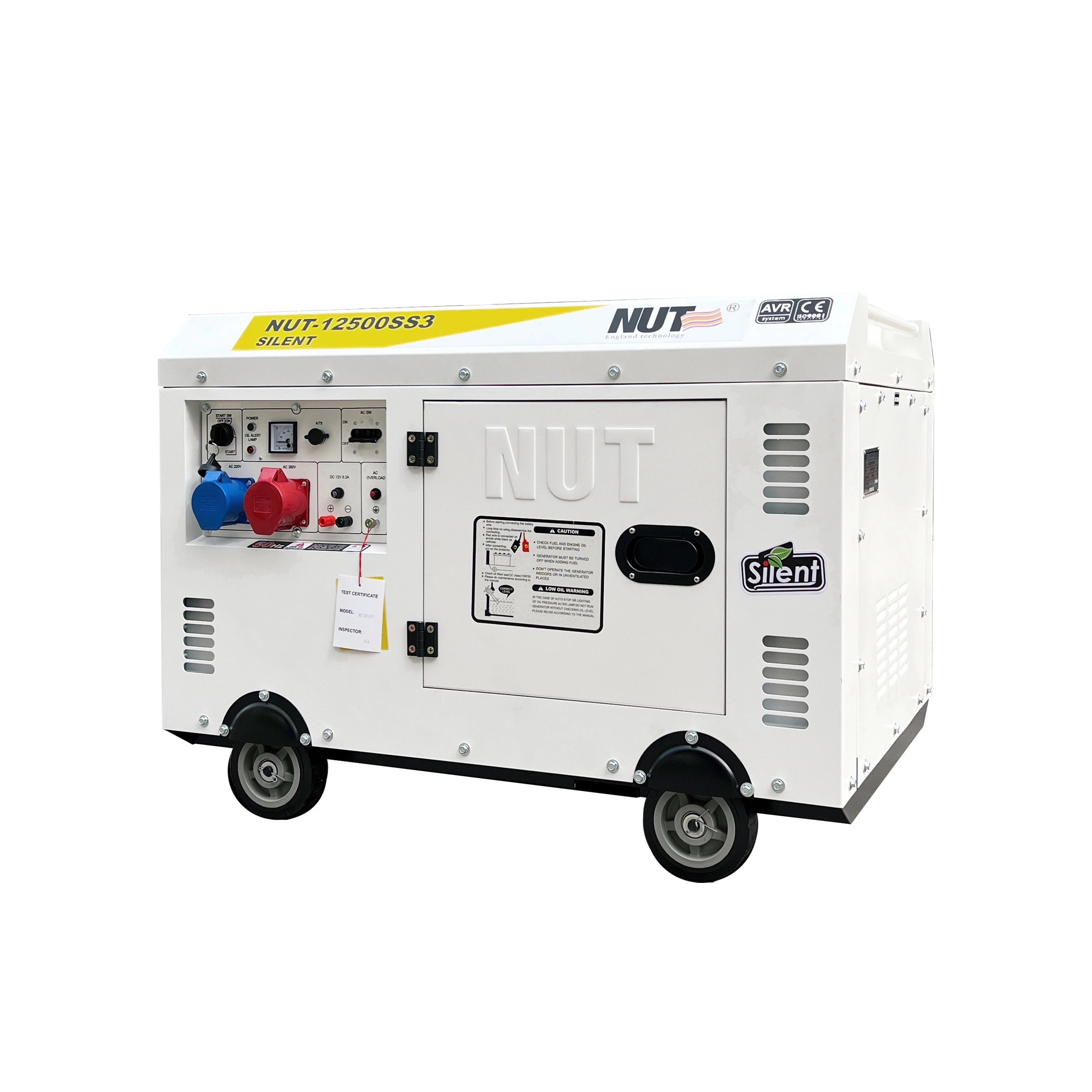 NUT-12500SS 10kva 15kva super silent lmstep 3phase Diesel Generator