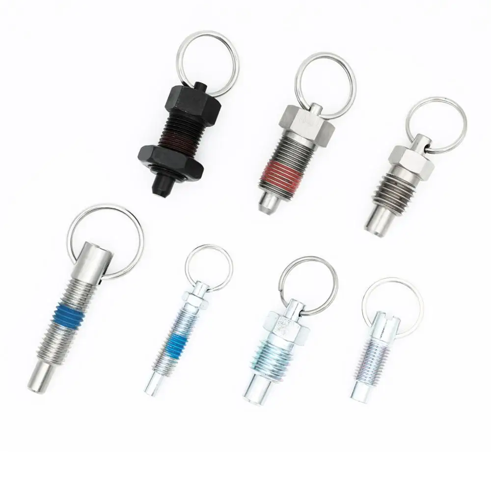 L Handle Retractable Indexing Plunger Pull Lock Pin with Spring