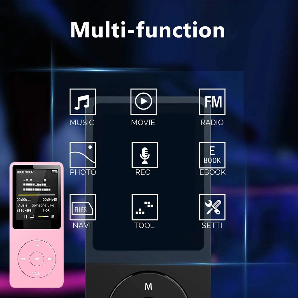MP3 Player Record Digital Display Screen Portable Lossless Players Portable Sport Running Walking Equipment