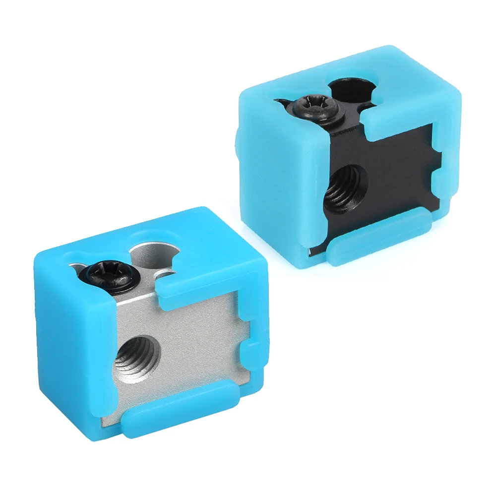 3DSWAY High quality Aluminium NV6 Heating Block Silicone Sock E3D V6 Hotend DIY Kit Hot End Heated Block for 3D Printer Parts