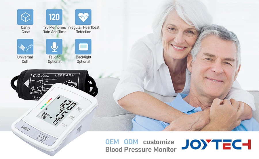 Factory Talking Voice Electronic Blood Pressure Monitor smart sphygmomanometer blood pressure monitor health Manufacturer