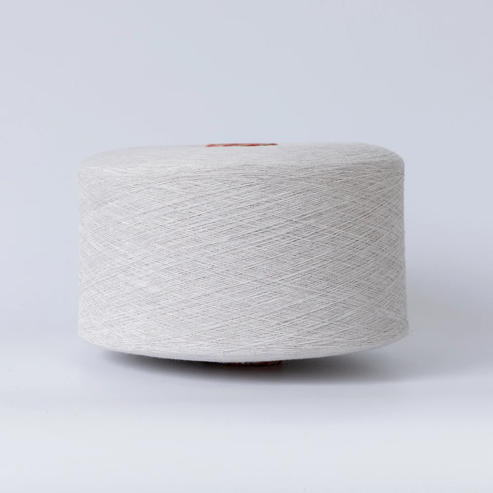 Recycle NE 61 Raw White 100 Cotton Yarn For Weaving And Knitting