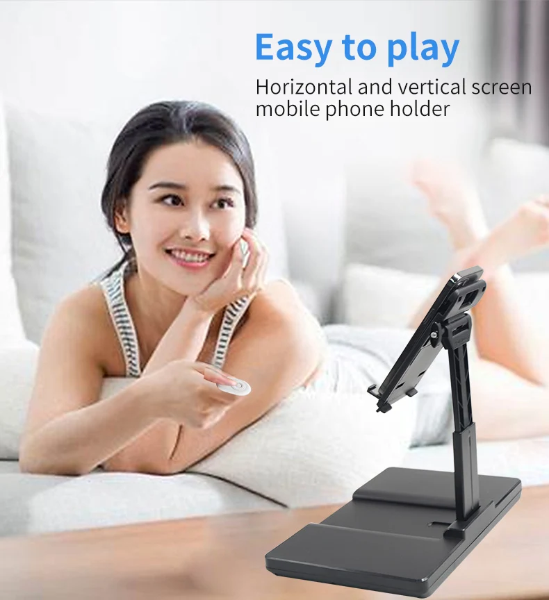 Portable 12inch Screen Magnifier Desktop Phone Stand Holder Foldable Mobile Phone 3D Video Amplifier