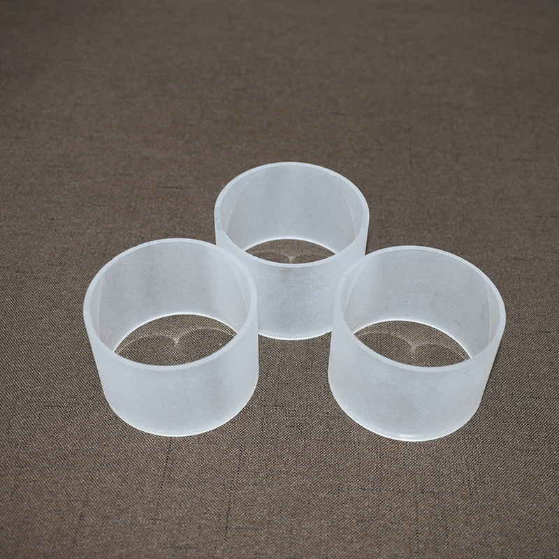 Customized White Frosting borosilicate COE 3.3 Glass Tubing Pipe for construction and decoration